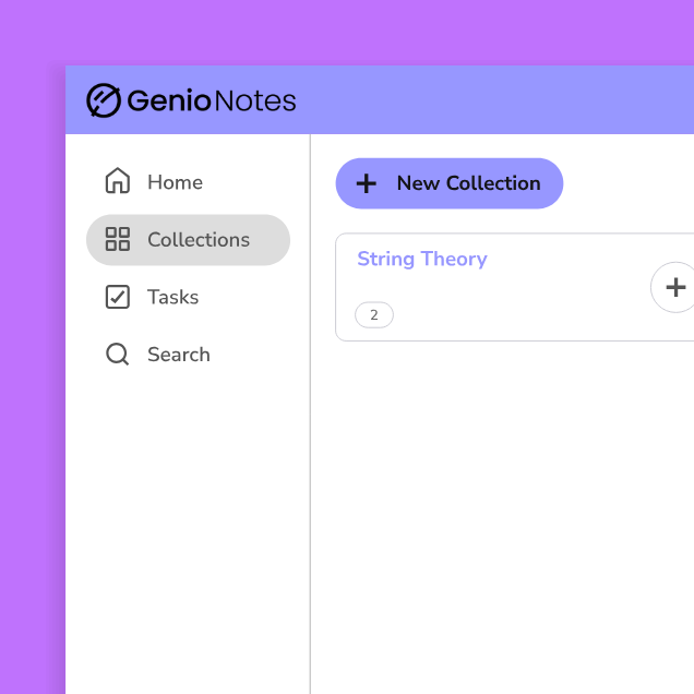 genio notes - collections